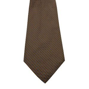 Polo Ralph Lauren Necktie Geometric Silk Made By Hand Designer Tie 57"